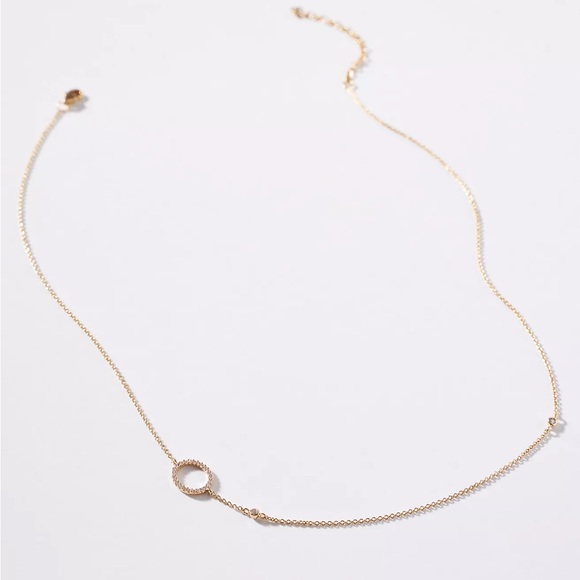 NWT Delicate Monogram Necklace by Anthropologie - Picture 2 of 4